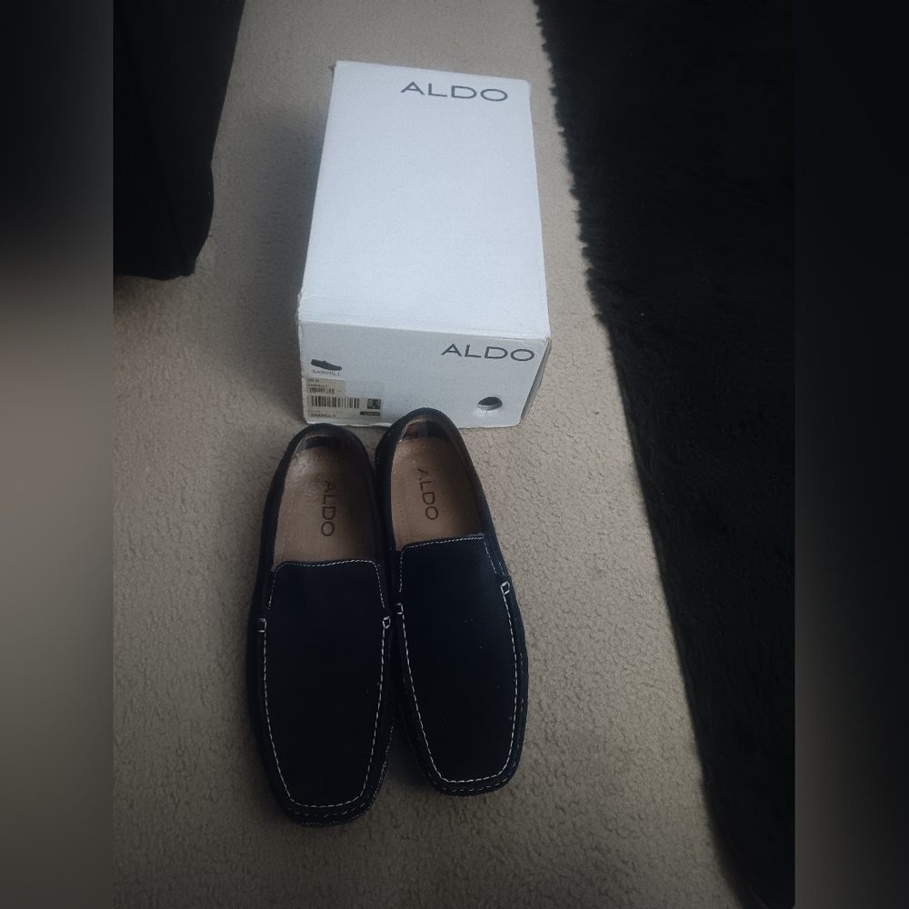 Aldo Men's Navy Blue Slip-On Loafers